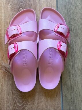 Birkenstock Pink Double Buckle EVA Slide Sandals